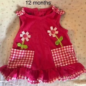 Pink and lime green tank